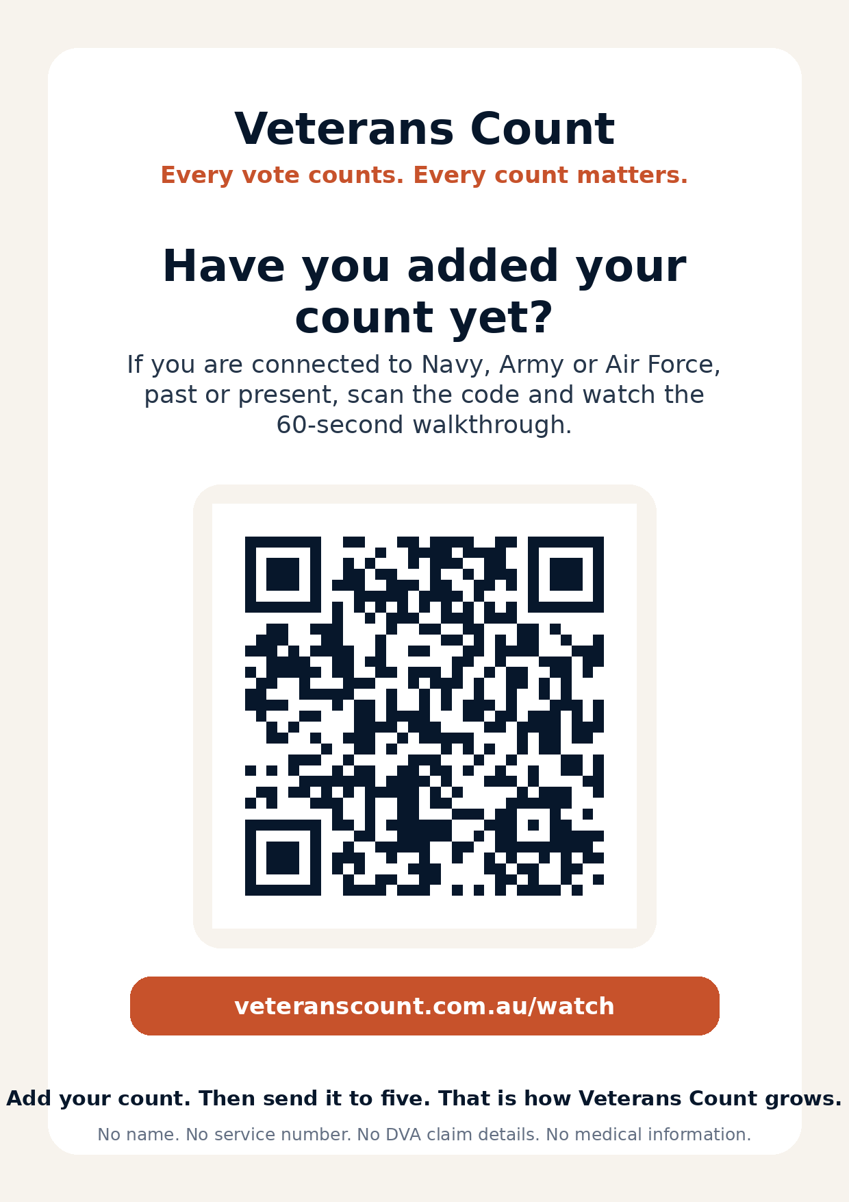 Printable QR flyer preview